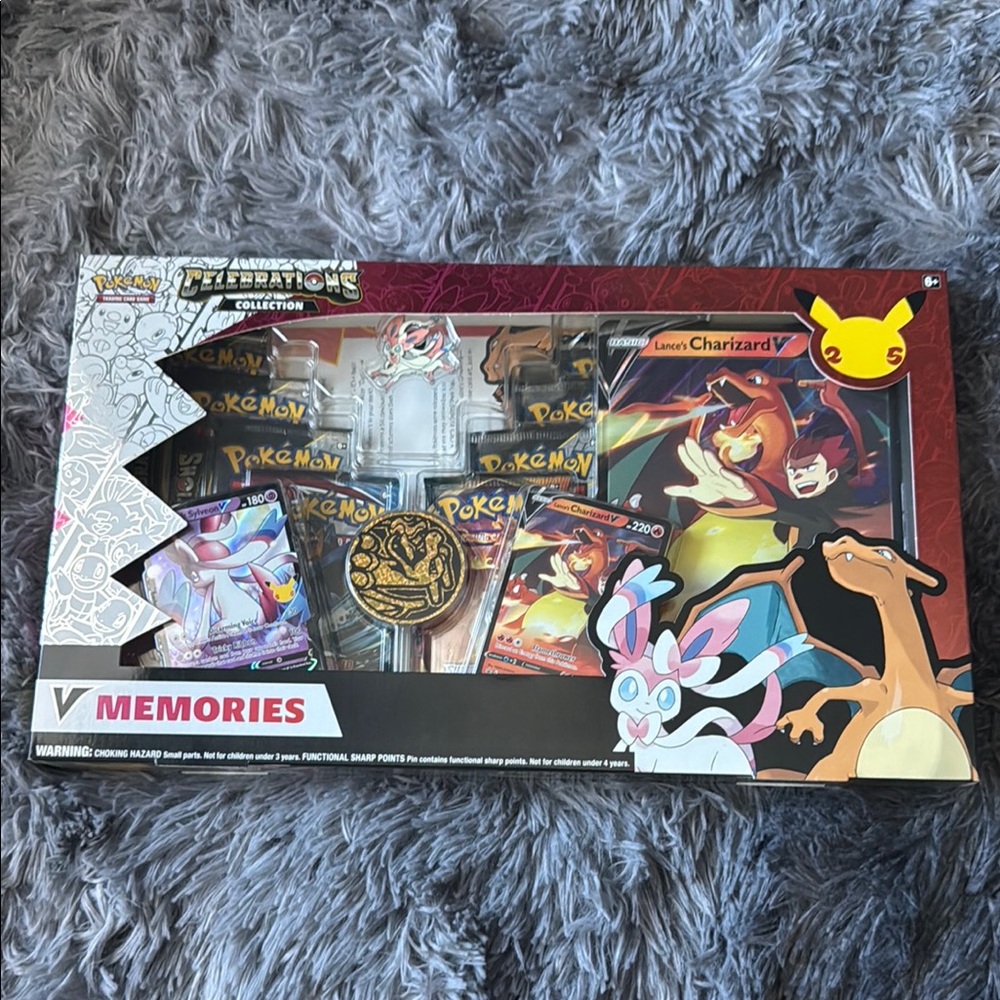 Pokemon V Memories Collection Box with Red and Gold Accents